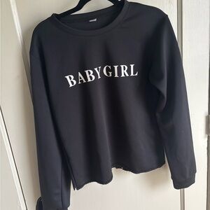Black Babygirl Sweatshirt
